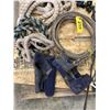 Image 3 : Horse equipment; lead ropes; lasso; leg warmers; 2 new lead lines; hoof boots; easy mount stirrups; 