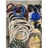 Image 4 : Horse equipment; lead ropes; lasso; leg warmers; 2 new lead lines; hoof boots; easy mount stirrups; 