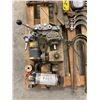 Image 4 : Pipe hangers; mirror; hydraulic control valve, new; pumps, condition unknown