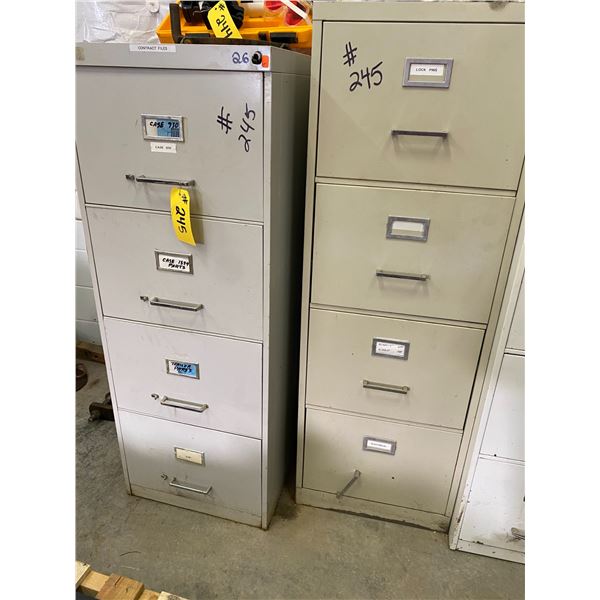 2- 4 drawer filing cabinets