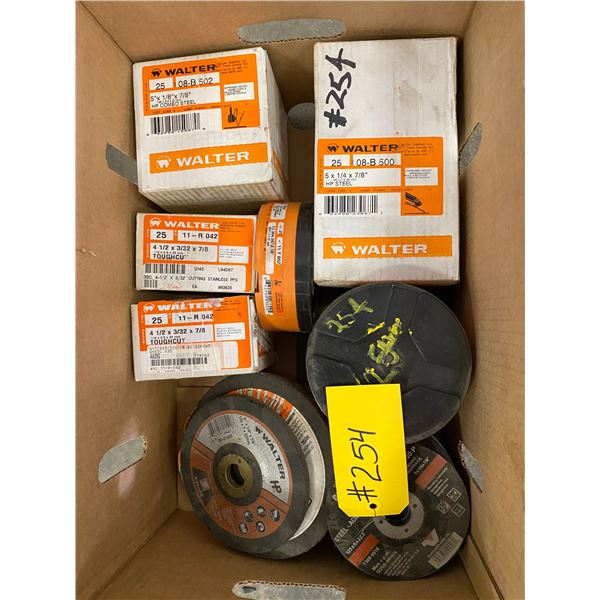 4-1/2" - 5" zip cut discs; grinding disks, boxes full