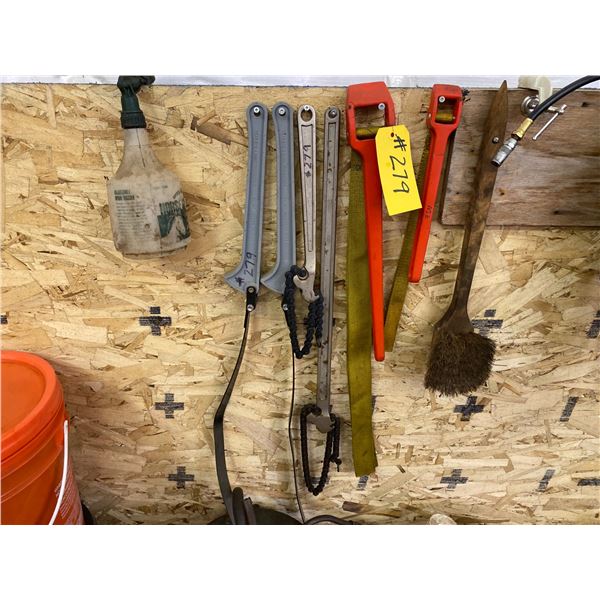 Oil filter strap wrenches