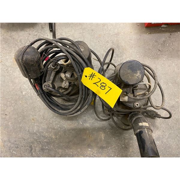 2- Elec. sump pumps