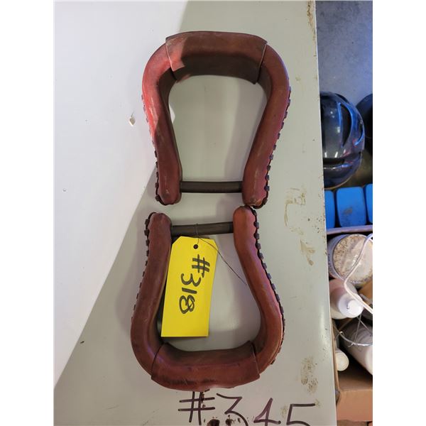 New leather boot stirrups