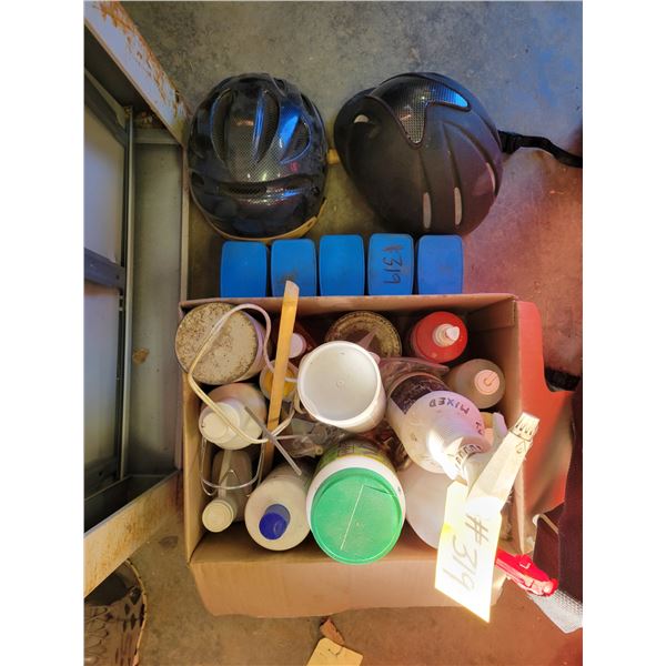 Horse products; petroleum jelly; black riding helmet, size: S/M;  black riding helmet, size: M