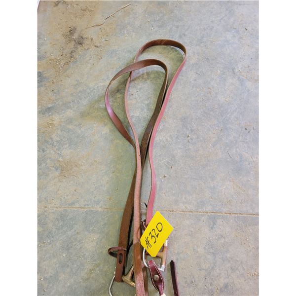 Leather bridle & reins