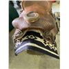 Image 4 : Western saddle c/w saddle blanket, seat is 15” & gullet is 6 1/2”