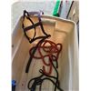 Image 3 : 1 horse rope halter; 2 lead ropes; 3 horse bridles