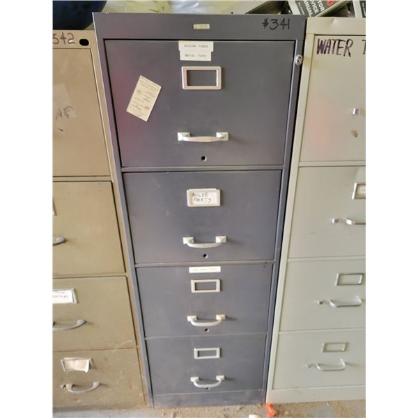 4-drawer metal filing cabinet