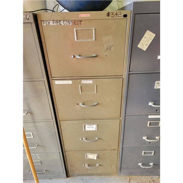 4-drawer metal filing cabinet