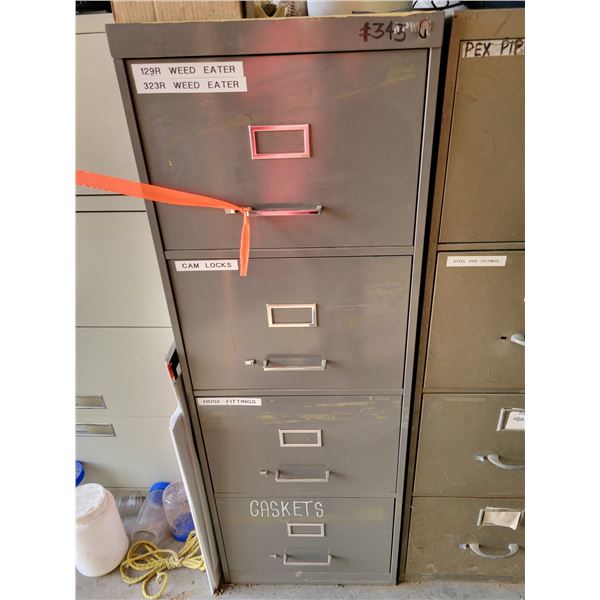 4-drawer metal filing cabinet