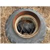 Image 1 : Lot 16 & 16A are a Group Lot- Tractor tires, size: 15 - 34, spacer rims 33-1/2"