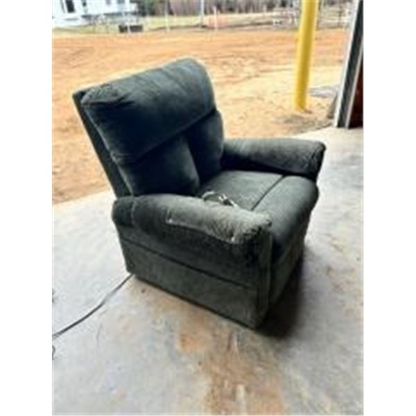 Electric easy lift chair, cloth material, good condition