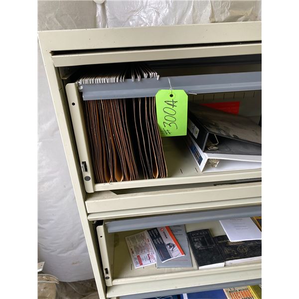 2- Filing cabinets c/w binders, manuals & first aid kit