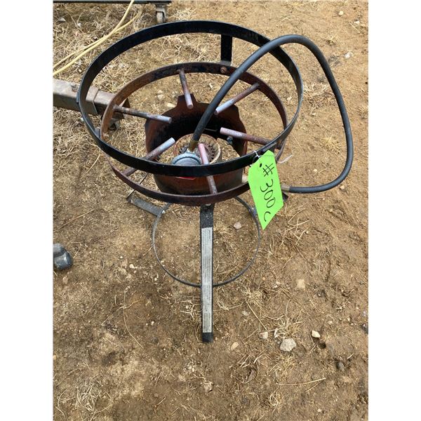Propane burner c/w stand