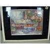 Image 2 : Lot of 7 framed prints: 5 of vase with flowers; 2 with collector's items (700)