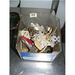Lot of antique keys