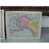 Image 6 : Lot of 5 colored, old, antique maps of Alaska (86)