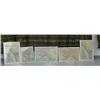 Image 1 : Lot of 5 old, colored maps of Alaska (86)