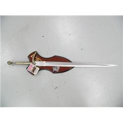CHOICE on 6 Excalibur Stainless Steel blade, Double edged, Bronze solid metal hilts swords with wood
