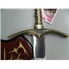 Image 3 : CHOICE on 6 Excalibur Stainless Steel blade, Double edged, Bronze solid metal hilts swords with wood