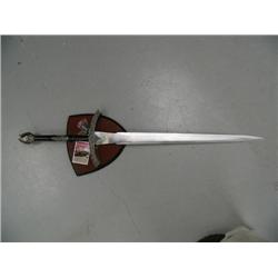 CHOICE on 6 Excalibur Stainless Steel blade, Double edged, Bronze solid metal hilts swords with wood