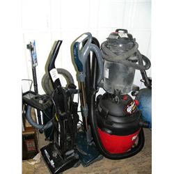 Lot of: Eureka vacuum, Kenmore vacuum, 2 Shop-Vacs (104)