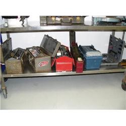 Lot of: Napa automotive tool kit; 4 tool boxes with misc. tools- sockets, wrenched, etc.; 2 ammo box
