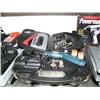 Image 3 : Lot of: 4-1/2" angle grinder, 1/2" air impact wrench, Craftsman stapler, Black & Decker Bull's Eye s