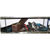 Image 1 : Lot of: 4 drills, 7-1/4" Skil saw, Black & Decker Jig saw, Makita cordless 3-3/8 circuit saw, ammo b