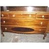 Image 2 : Matching Queen Anne leg 5-drawer dresser and mirror (101)