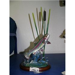 CHOICE on 2: Leaping hooked trout sculptures (104)