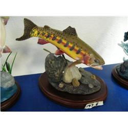 CHOICE on 7 sculptures: Franz Dutzler "Golden Treasure"- trout (104)