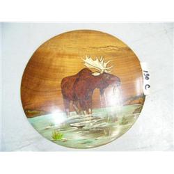 CHOICE on 9 painted wood plaques by Betty Morhison signed: moose (104)