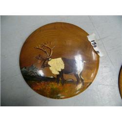 CHOICE on 9 painted wood plaques by Betty Morhison signed:mountain goat (104)