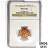 Image 1 : 1972 DDO Lincoln Memorial Cent NGC MS63 RB
