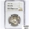 Image 1 : 1957 Franklin Half Dollar NGC MS66 FBL