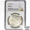 Image 1 : 1922-S Silver Peace Dollar NGC MS63