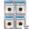 Image 1 : [4] Wheat Cents ICG AU,VF 1911-1920