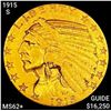 Image 1 : 1915-S $5 Gold Half Eagle CHOICE PROOF +