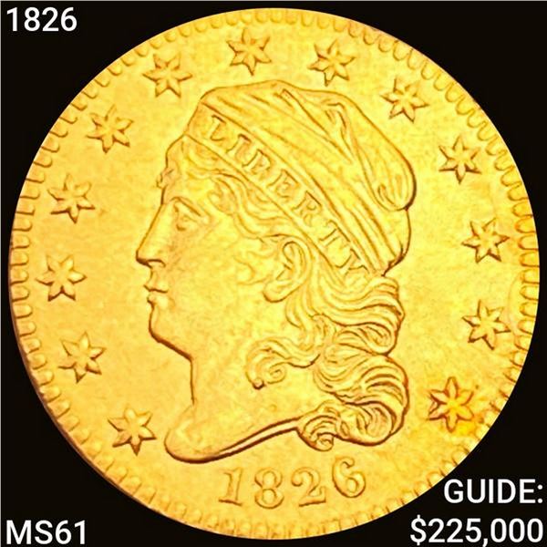 1826 $2.50 Gold Quarter Eagle UNCIRCULATED