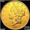 Image 1 : 1852 $20 Gold Double Eagle UNCIRCULATED