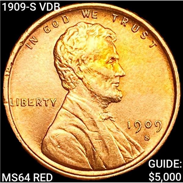 1909-S VDB Wheat Cent CHOICE BU RD