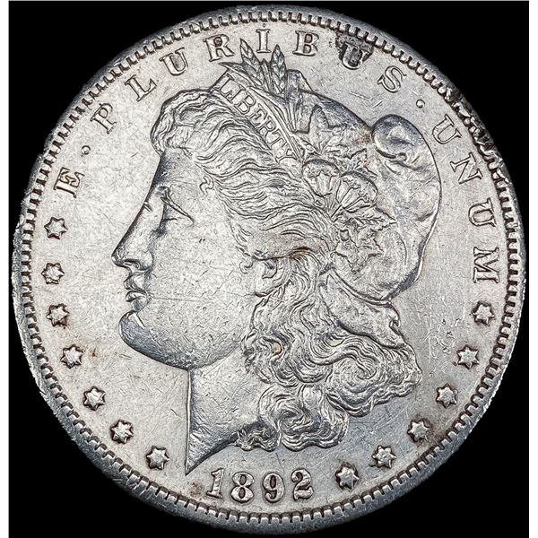 1892-S Morgan Silver Dollar NEARLY UNCIRCULATED