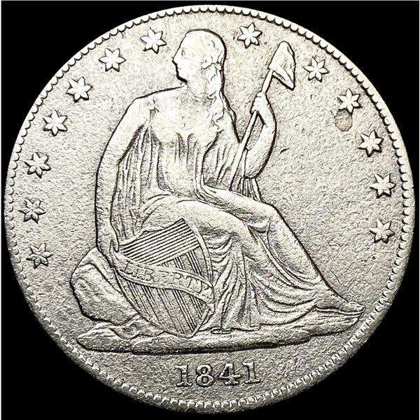 1841-O Seated Liberty Half Dollar NEARLY UNCIRCULA