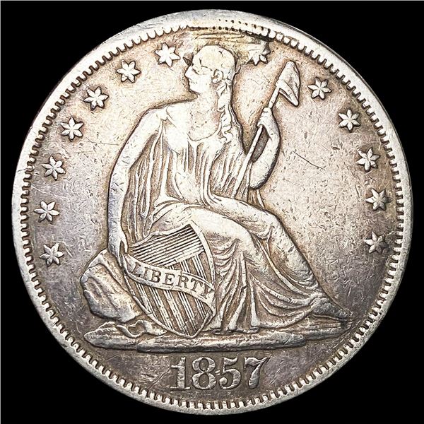 1857-S Seated Liberty Half Dollar NEARLY UNCIRCULA