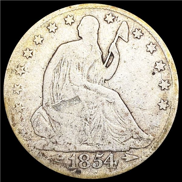 1854-O Seated Liberty Half Dollar NICELY CIRCULATE