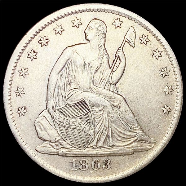 1863-S Seated Liberty Half Dollar UNCIRCULATED