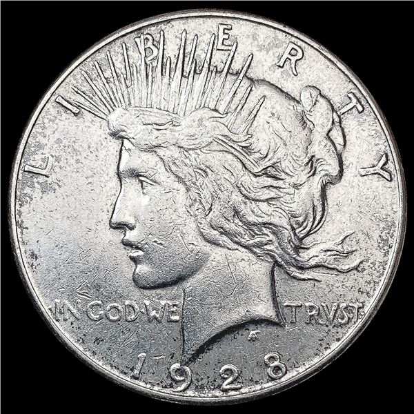 1928-S Silver Peace Dollar NEARLY UNCIRCULATED