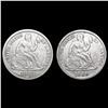 Image 1 : [2] Seated Lib Dimes [1883, 1889] CLOSELY UNCIRCUL